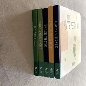 KiwiCo board book set. Olive, Kellan, Poppy